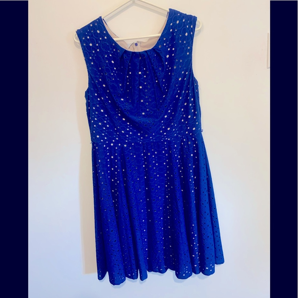 Cute bright blue dress